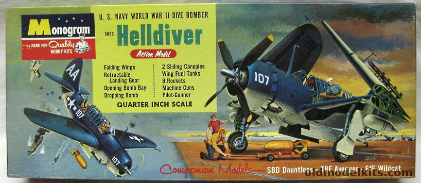 Monogram 1/48 Curtiss SB2C Helldiver -  Four Star Issue, PA69-149 plastic model kit